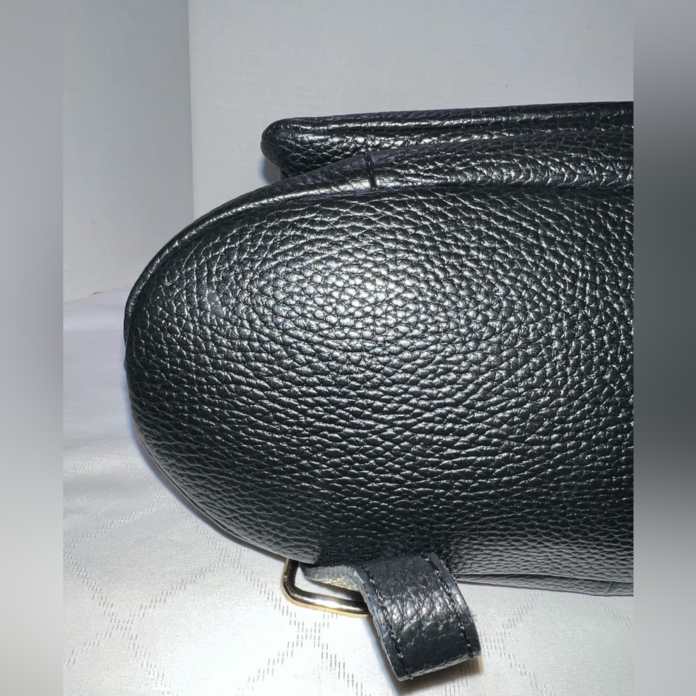 🔥🔥🔥 L.Credi Italian Pebbled Leather Convertible Backpack Crossbody Shoulder Bag - Picture 4 of 10